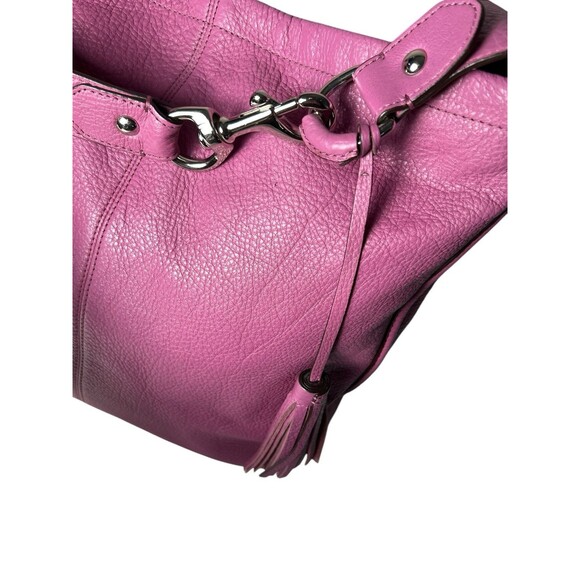 COACH F23309  AVERY Pebbled LEATHER HOBO ROSE Purple Shoulder Y2K 00s - Picture 7 of 16